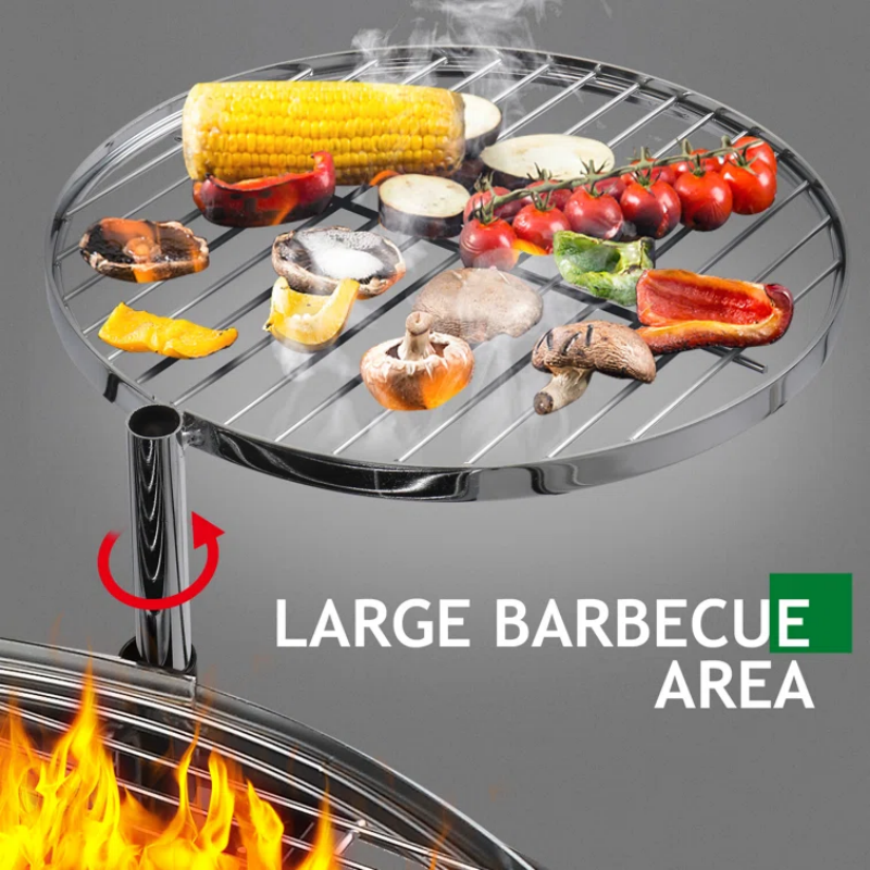 Multifunction BBQ Grill Rotisserie Grill Custom Support Fire Black High Quality and Good Price Steel Indoor and Outdoor NSU-1-SRK