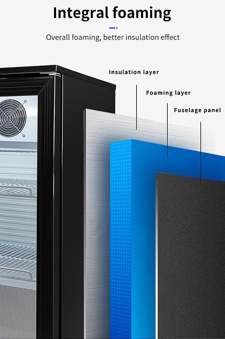 Door Glass Supermarket Upright Beverage Beer Bottle Display Showcase Chiller Bar Cooler Back Bar Cooler Display Drinks Fridge Refrigeration Equipment/Hotel Beverage Cooler One Door Upright Refrigerator Hotel Use Counter Top Beverage Display Fridge