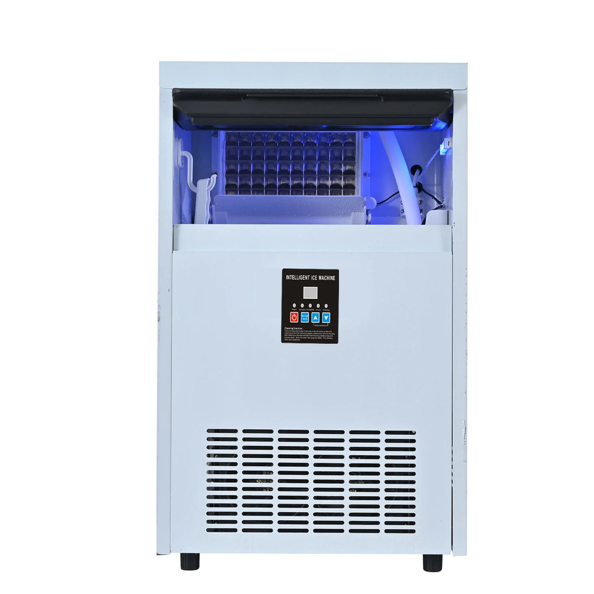 Industrial Ice Machine,  High-Efficiency Stainless Steel Ice Maker with 150kg Daily Capacity, Blu-ray Sterilization, and Smart Controls