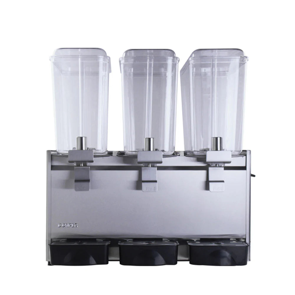 Commercial 3-Tank Beverage Dispenser 3×18L – 520W Cold Juice Machine