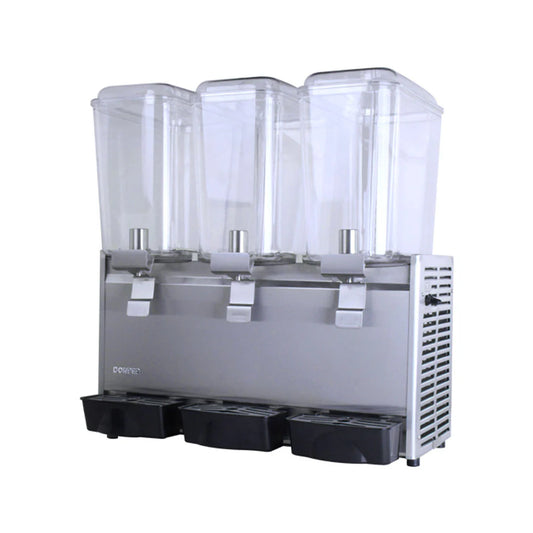 Commercial 3-Tank Beverage Dispenser 3×18L – 520W Cold Juice Machine