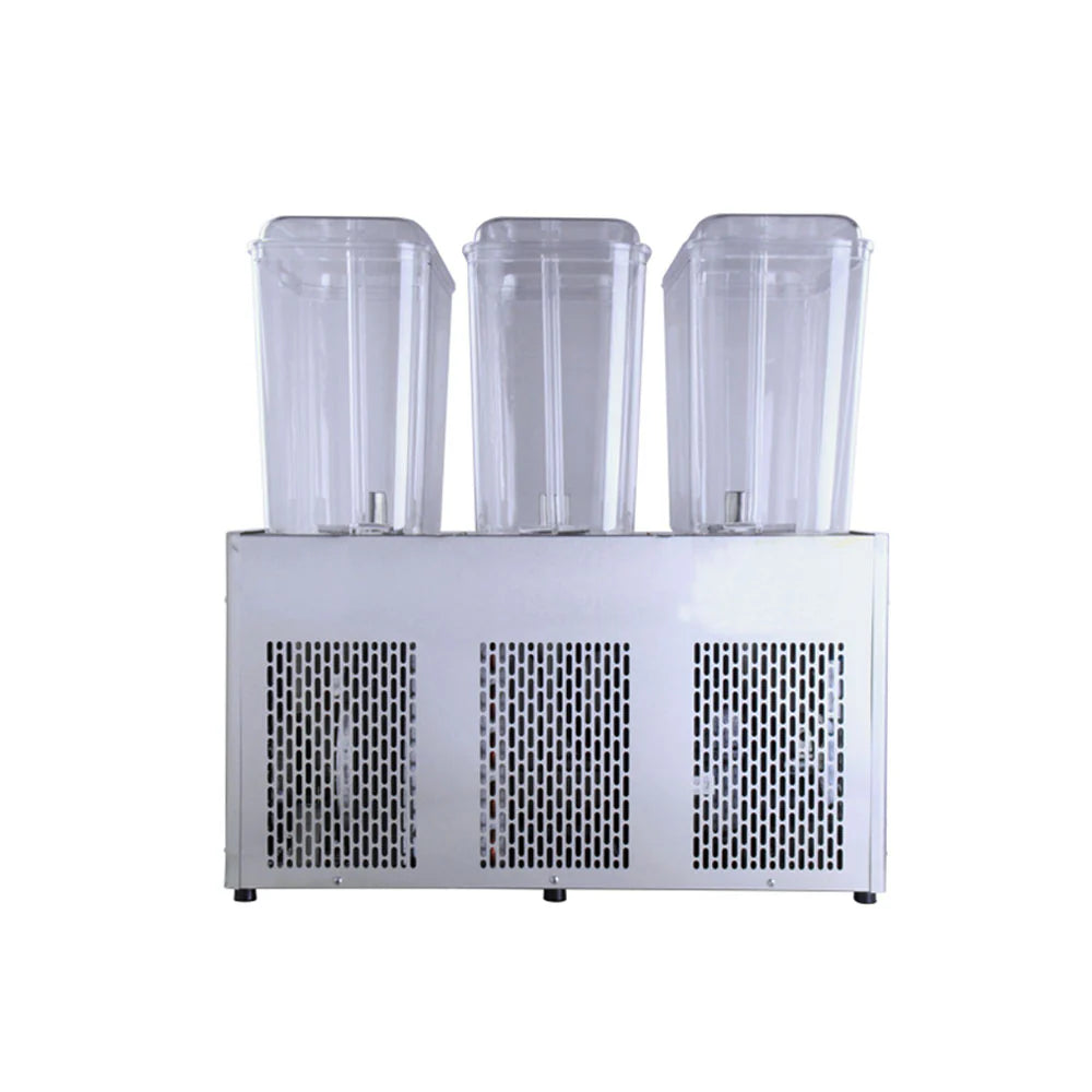 Commercial 3-Tank Beverage Dispenser 3×18L – 520W Cold Juice Machine