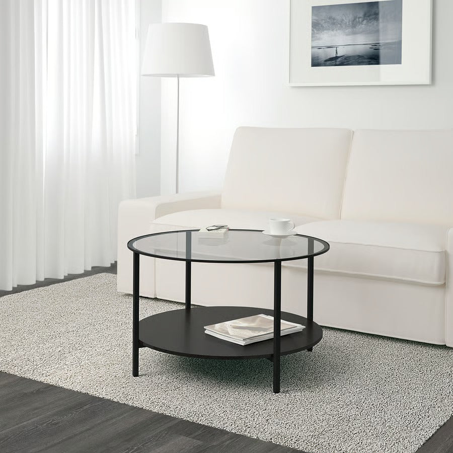 Modern Round Glass Table – Sleek & Stylish Design Tempered Glass Round Table – Perfect for Dining or Living Room Orbit Round Glass Table – Sleek Urban Style