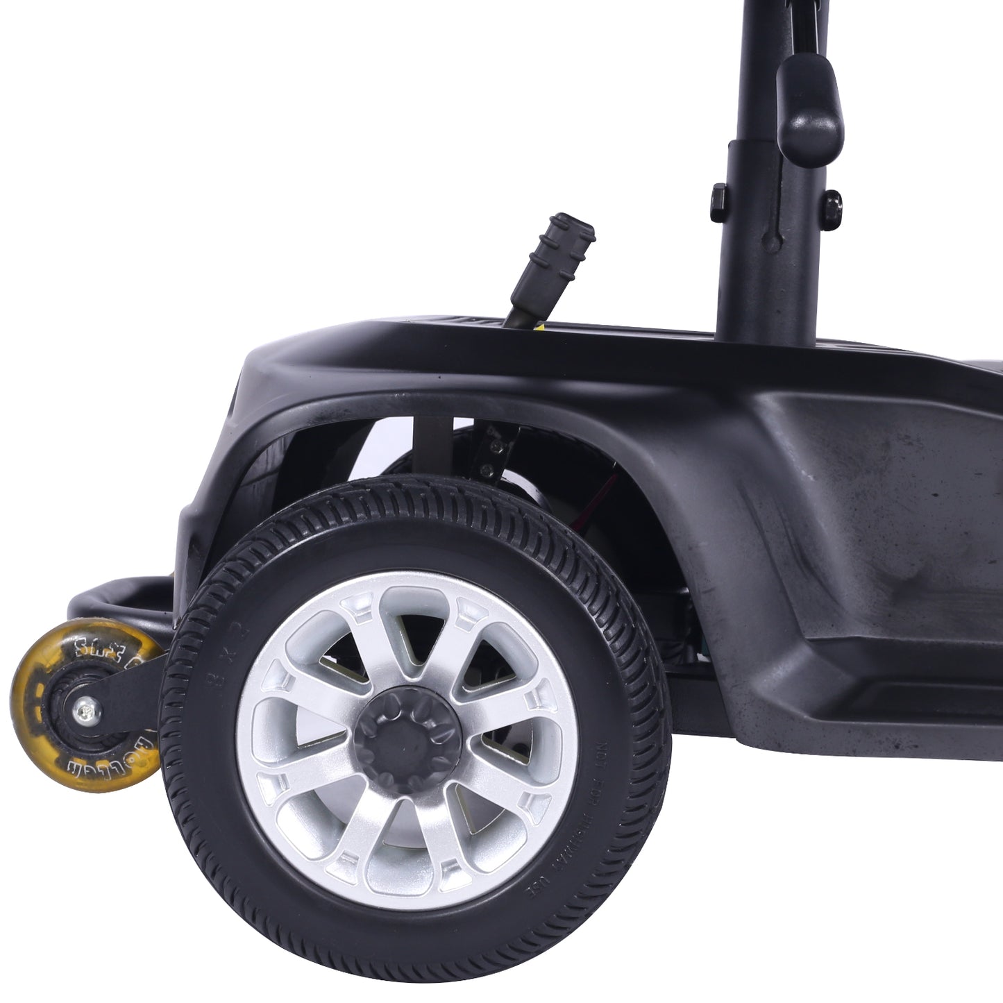 X-02 4 Wheel Electric Scooter Portable Electric Wheelchair Leg Scooter for Adult Seniors, Open Armrest, Swivel Seat