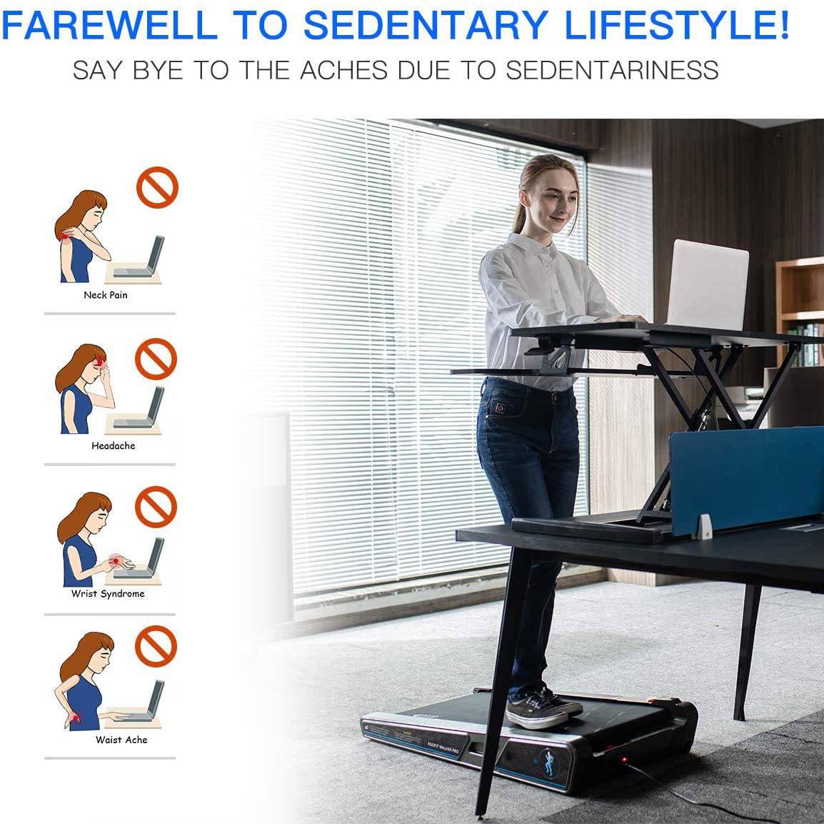 Most Advance ZYP-MINIS MINI Electric Curved Treadmill Home Office Exercise Fitness Walking Pad