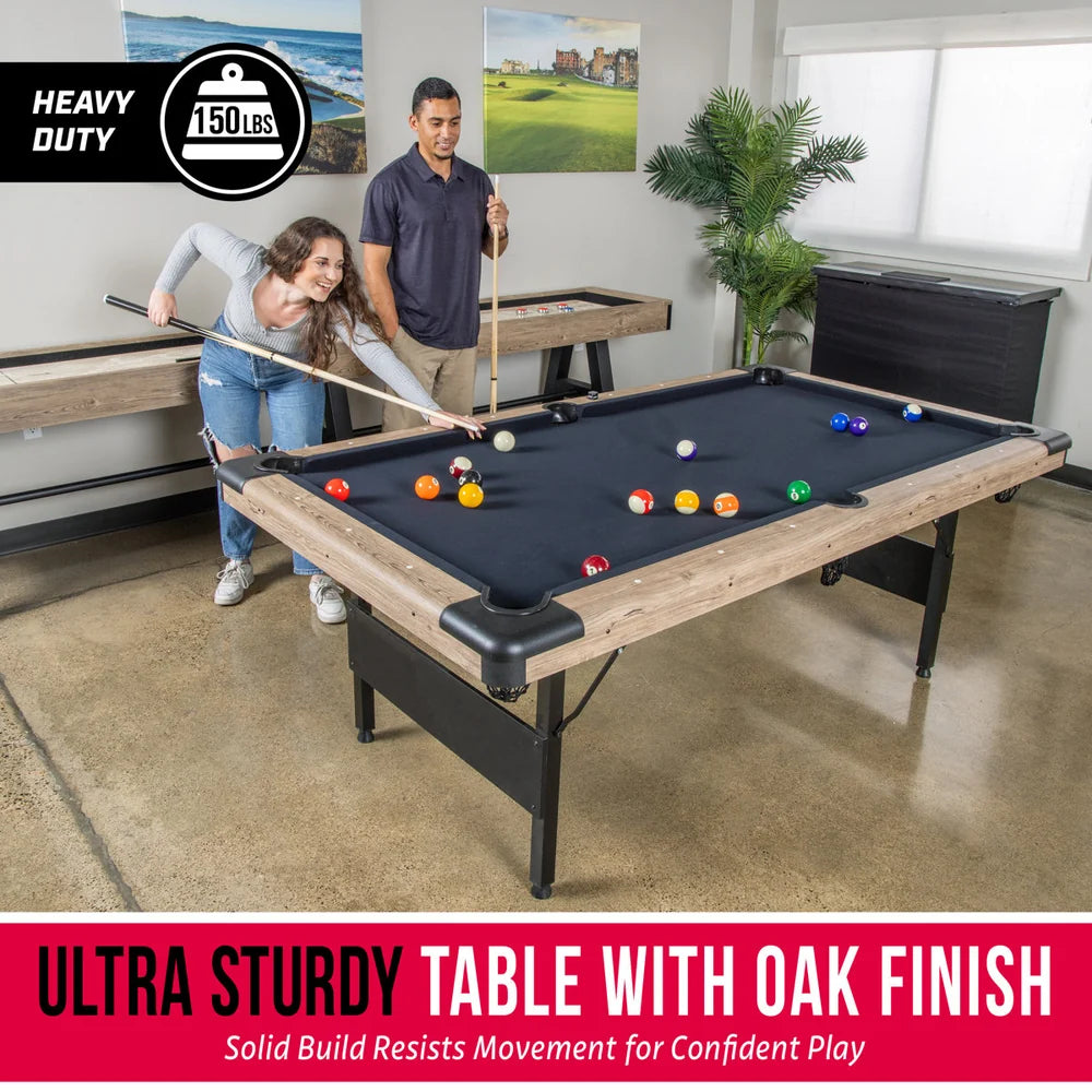 7ft Portable Foldable Pool Billiard Tables With Full Set of Accessories for Kids and Adults