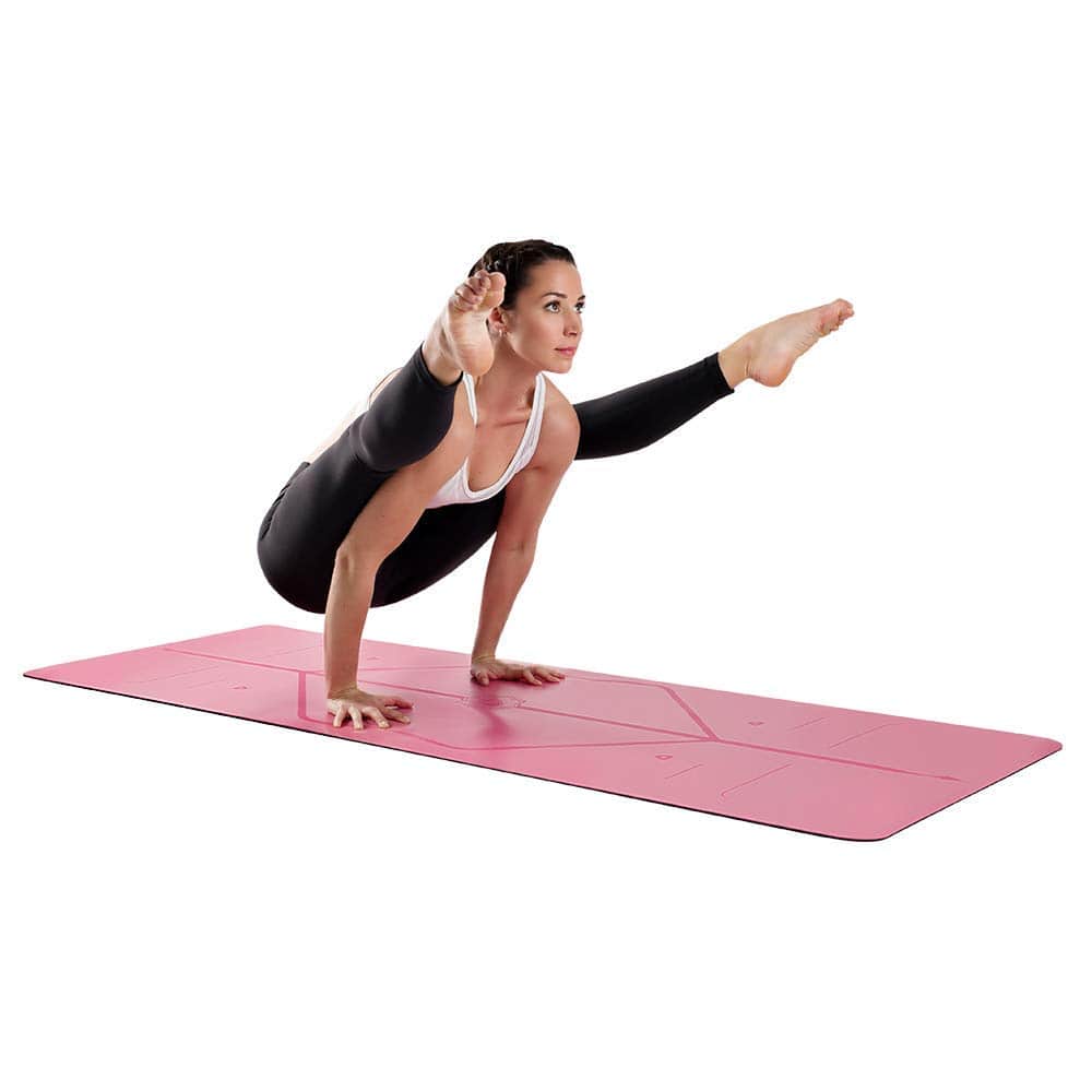 COOLBABY Yoga Mat - The World's Best Eco-Friendly, Non Slip Yoga Mat With The ORIGINAL Unique Alignment Marker System Thick, Comfortable Yoga Mat for Home, Gym & Outdoor, 183 x 68 x 5mm - COOL BABY