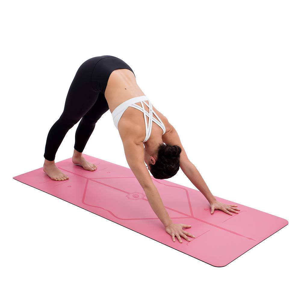COOLBABY Yoga Mat - The World's Best Eco-Friendly, Non Slip Yoga Mat With The ORIGINAL Unique Alignment Marker System Thick, Comfortable Yoga Mat for Home, Gym & Outdoor, 183 x 68 x 5mm - COOL BABY