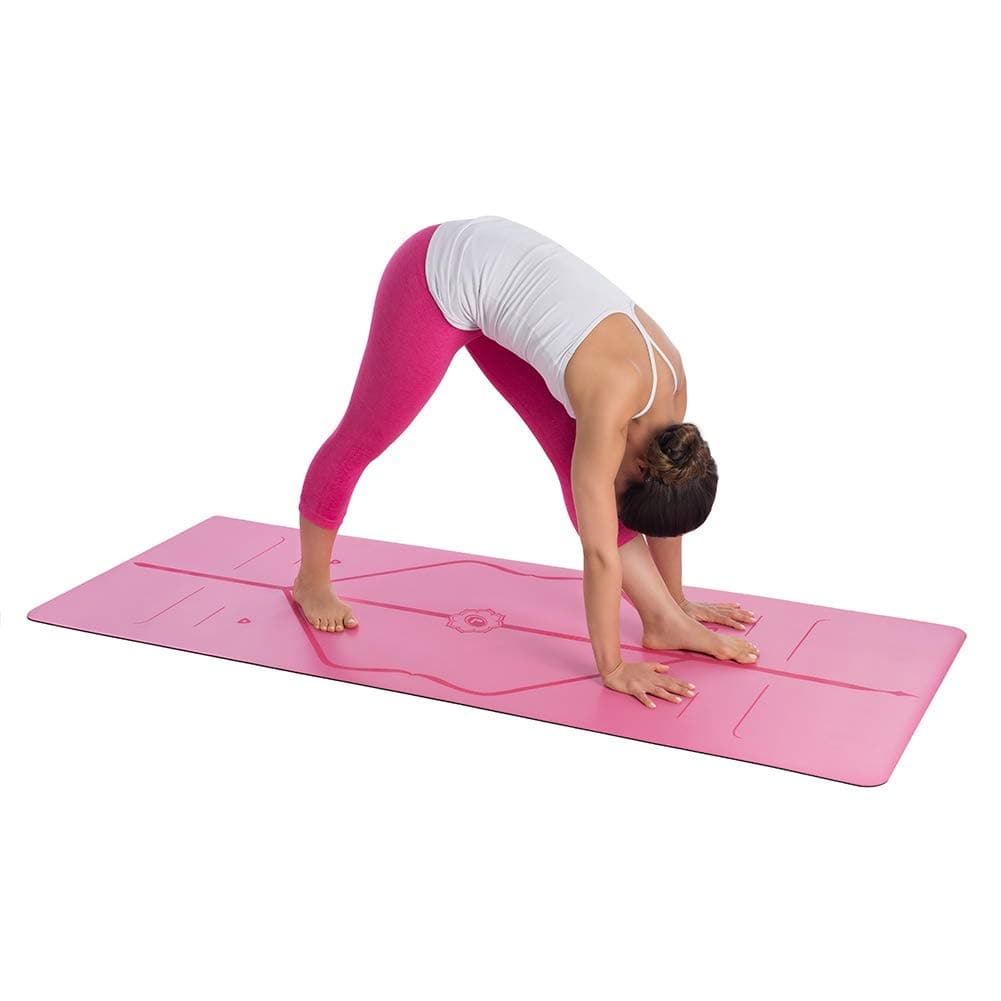 COOLBABY Yoga Mat - The World's Best Eco-Friendly, Non Slip Yoga Mat With The ORIGINAL Unique Alignment Marker System Thick, Comfortable Yoga Mat for Home, Gym & Outdoor, 183 x 68 x 5mm - COOL BABY