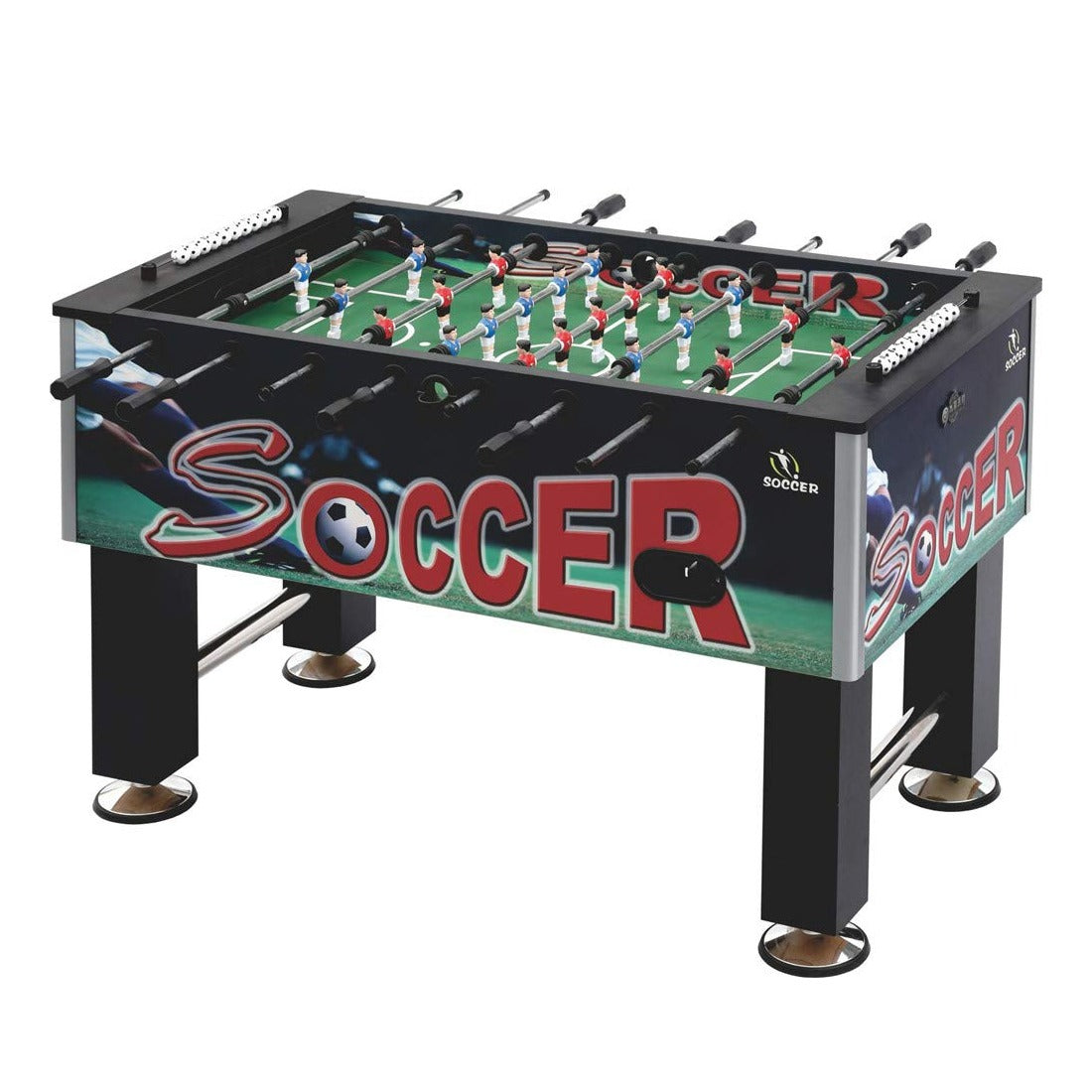 ST101A Funky Design Foosball Table 5FT MDF Soccer Table with Chrome Steel Rods