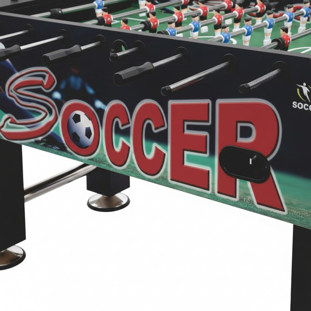 ST101A Funky Design Foosball Table 5FT MDF Soccer Table with Chrome Steel Rods