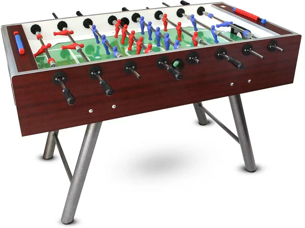Joy Steel Legs Football Table 142cm with Italian Players & Tempered Glass Field