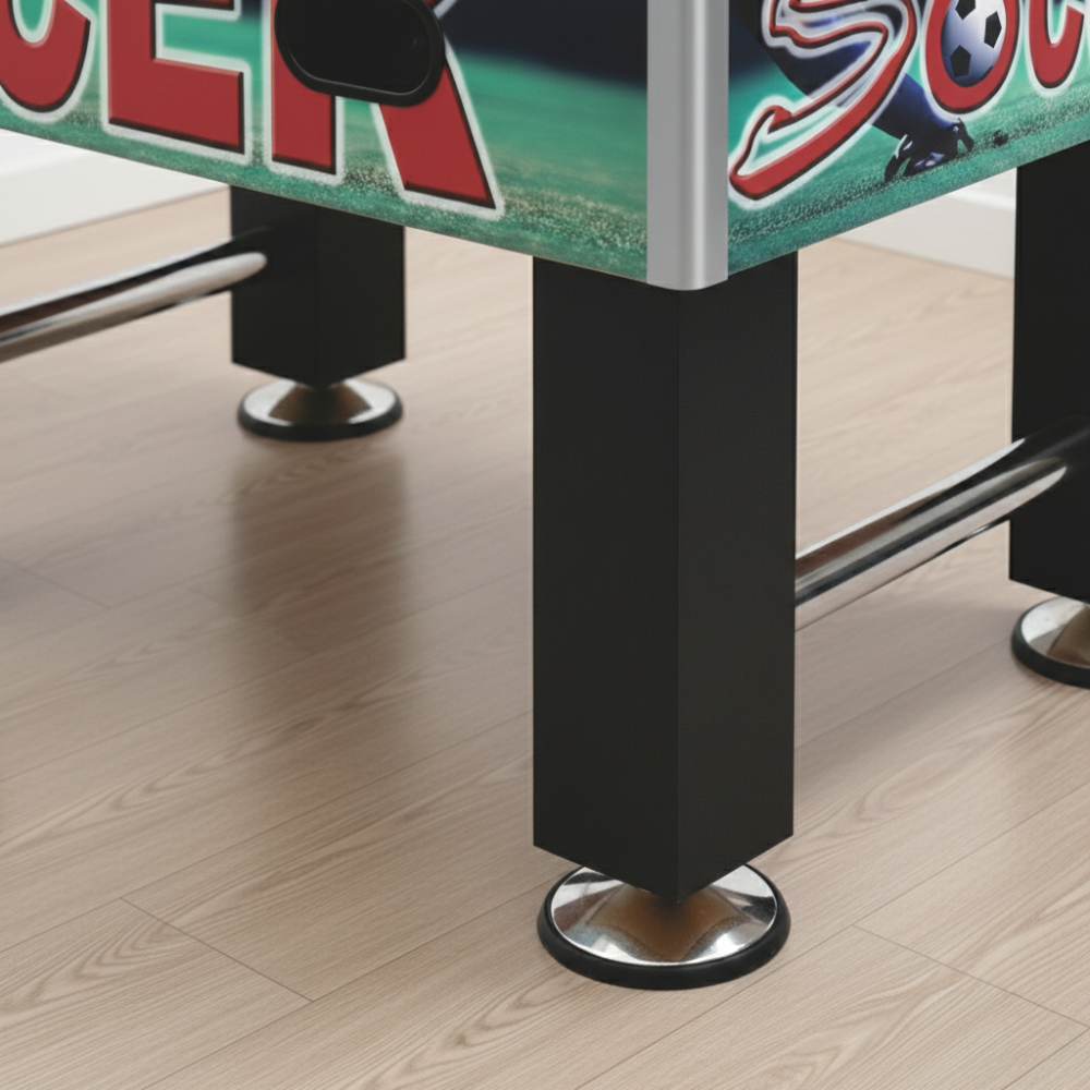 ST101A Funky Design Foosball Table 5FT MDF Soccer Table with Chrome Steel Rods