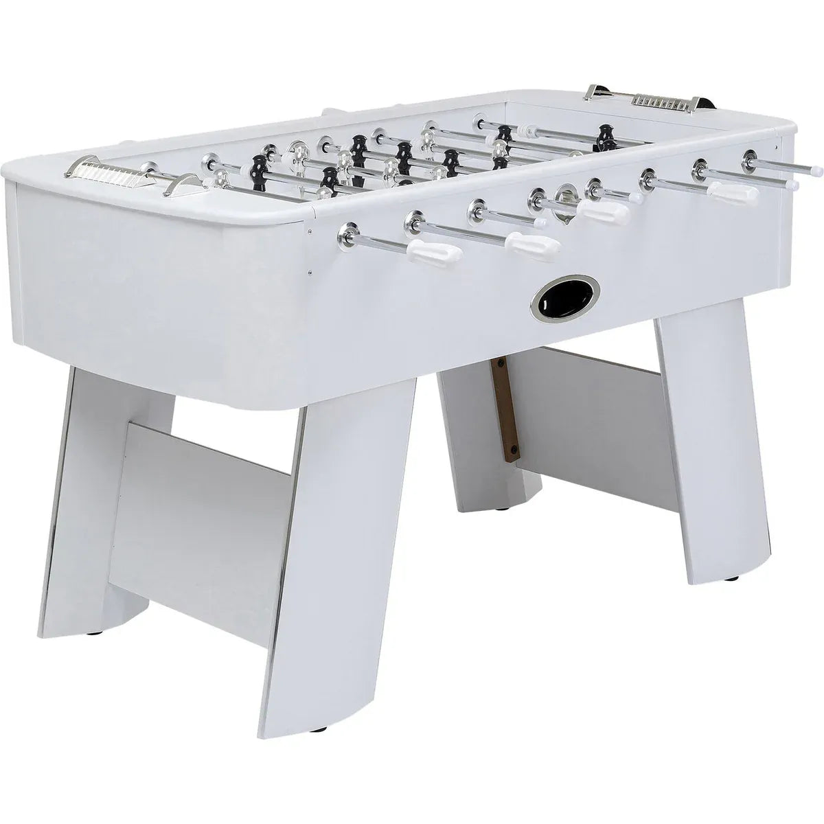 Steel Chromed Foosball Soccer Table | Modern MDF Football Game Table 125 x 145 x 90 cm