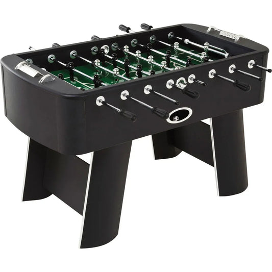 Steel Chromed Foosball Soccer Table | Modern MDF Football Game Table 125 x 145 x 90 cm