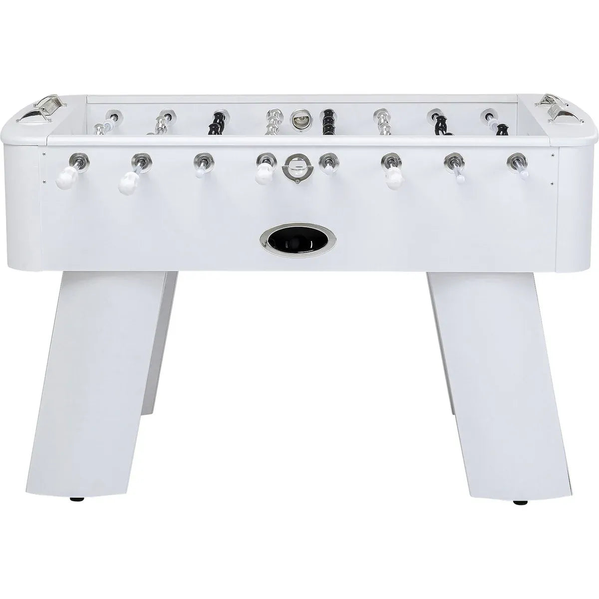 Steel Chromed Foosball Soccer Table | Modern MDF Football Game Table 125 x 145 x 90 cm