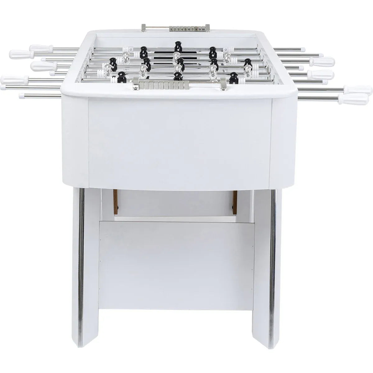 Steel Chromed Foosball Soccer Table | Modern MDF Football Game Table 125 x 145 x 90 cm