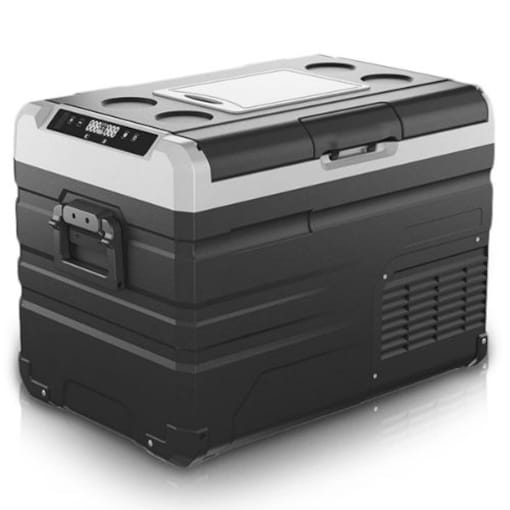 Alpicool Portable Car Refrigerator with Solar/AC/Car Mini Fridge, 45 Liter - COOLBABY